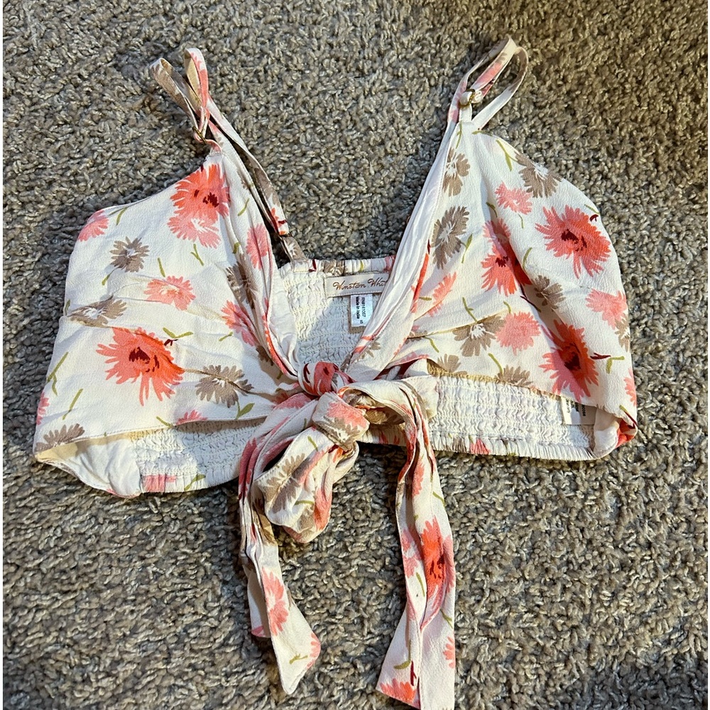 WINSTON WHITE Floral Crop Top: Worn Once!